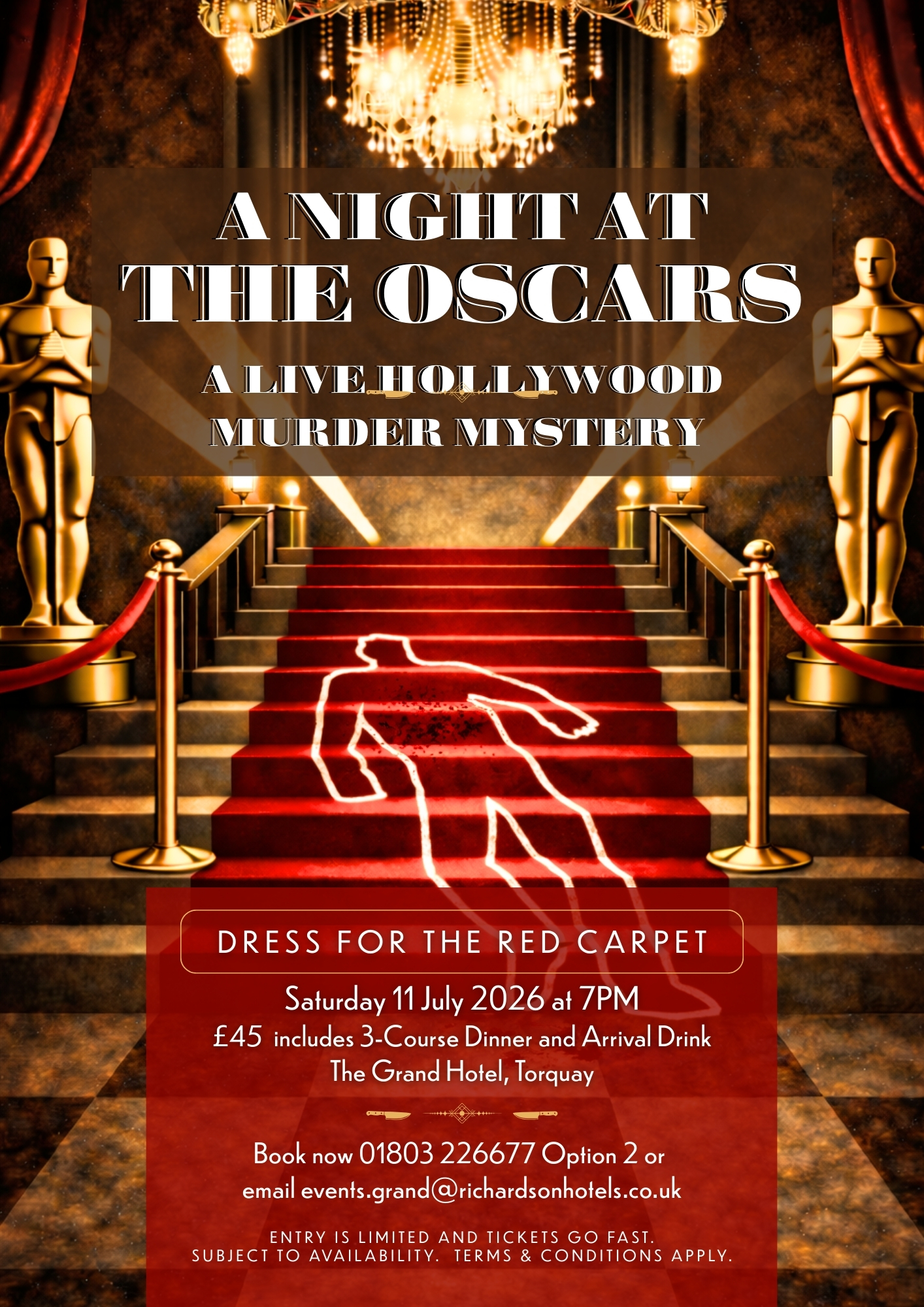 A Night at The Oscars Murder Mystery Dinner
